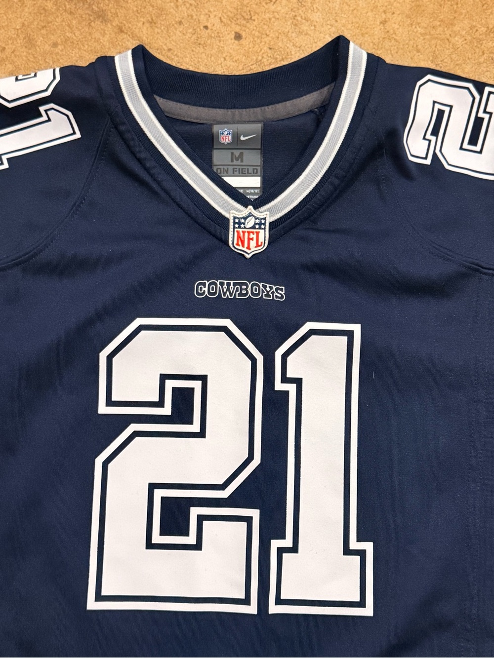 Dallas Cowboys Nike On Field #21 Elliott Football Jersey youth medium - Picture 3 of 6